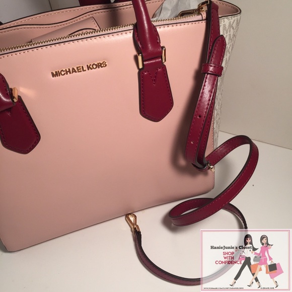 MICHAEL KORS CAROLYN LARGE LEATHER TOTE - Picture 5 of 7